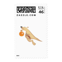 kangaroo playing basketball postage by doonidesigns kangaroo playing basketball postage