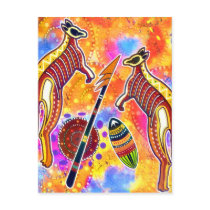 Kangaroo postcard