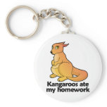 Kangaroos ate my homework key chain