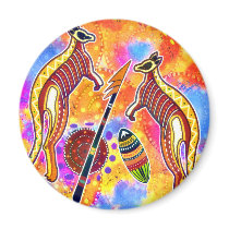 Kangaroos magnet