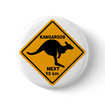 Kangaroos Next 10 km Pinback Button