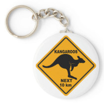 Kangaroos Next 10 km Keychain