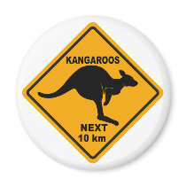 Kangaroos Next 10 km Magnet