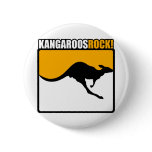 Kangaroos Rock! Pinback Button