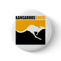 Kangaroos Rock! Button