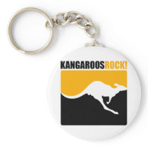 Kangaroos Rock! Key Chains