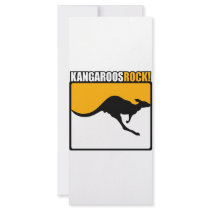Kangaroos Rock! rack cards