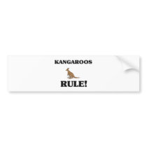KANGAROOS Rule! bumper stickers