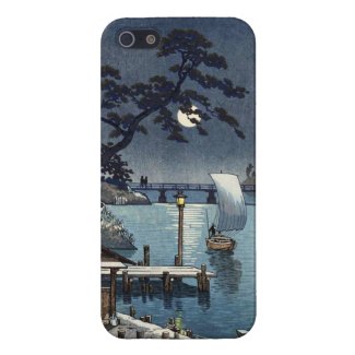 Kangetsu Bridge, Shimonoseki on Early Autumn iPhone 5 Cases