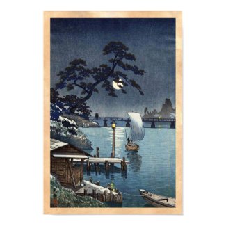 Kangetsu Bridge, Shimonoseki on Early Autumn Posters