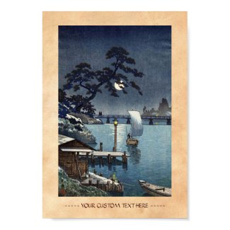 Kangetsu Bridge, Shimonoseki on Early Autumn Posters