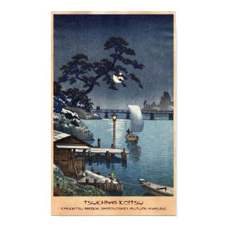 Kangetsu Bridge, Shimonoseki on Early Autumn Poster