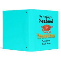 kanimon, Mr. Crabby's , Seafood , Treasures, Re... binders by jenniekurono kanimon, Mr. Crabby's , Seafood , Treasures, Re... binders