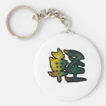 kanji art float key chains