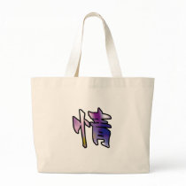 kanji art mercy canvas bags
