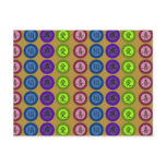 KANJI CIRCLES ON TAN postcards