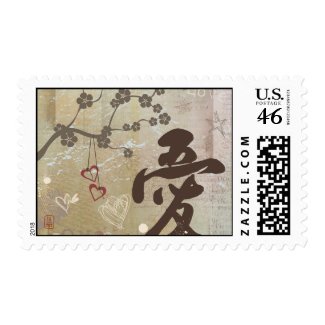 Kanji Design Love Stamp by Yoshika