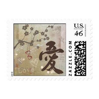Kanji Design "Love" Stamp by Yoshika