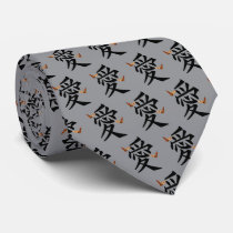 Kanji For Love With Two Butterflies ties by samack Kanji For Love With Two Butterflies ties