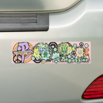 Kanji for Peace-Love-Compassion - bumper stickers by samack Kanji for Peace-Love-Compassion - bumper stickers