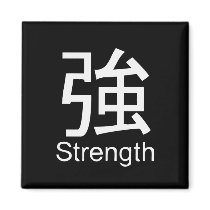 Kanji for strength T-shirt magnets