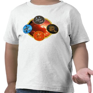 Kanji: Four Elements - Kid's T-Shirt #3 shirt