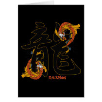 Kanji Koi Fish Dragon cards by BuddhaGifts Kanji Koi Fish Dragon cards