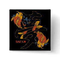 Kanji Koi Fish Dream buttons