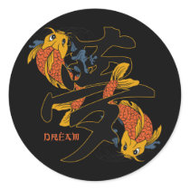 Kanji Koi Fish Dream stickers