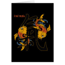 Kanji Koi Fish Energy cards by BuddhaGifts Kanji Koi Fish Energy cards