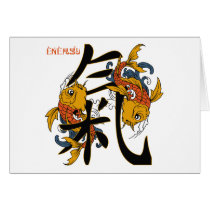 Kanji Koi Fish Energy cards by BuddhaGifts Kanji Koi Fish Energy cards