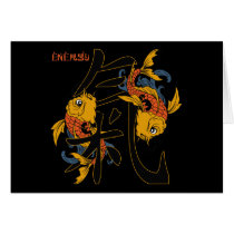 Kanji Koi Fish Energy cards by BuddhaGifts Kanji Koi Fish Energy cards