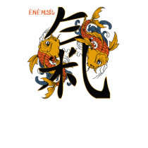 Kanji Koi Fish Energy t-shirts