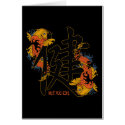 Kanji Koi Fish Health cards
