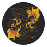 Kanji Koi Fish Love Stickers