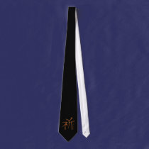 KANJI Symbol for the word "PRAY" Fashion Tie ties