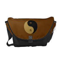 Kanji Yin Yang Bolsa De Mensajeria