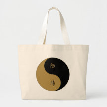 Kanji Yin Yang Canvas Bags