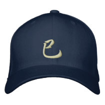 Kanji Zodiac Hat Snake Embroidered Hats