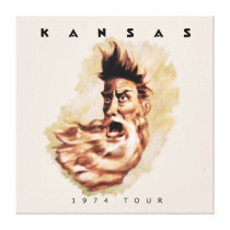 KANSAS - 1974 Tour Canvas Prints