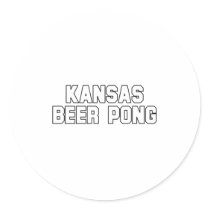 Kansas Beer Pong stickers by bartstshirts Kansas Beer Pong stickers