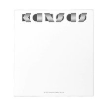 KANSAS Black and White Notepads