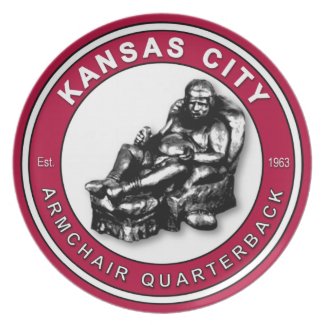 Kansas City Armchair Quarterback Plate