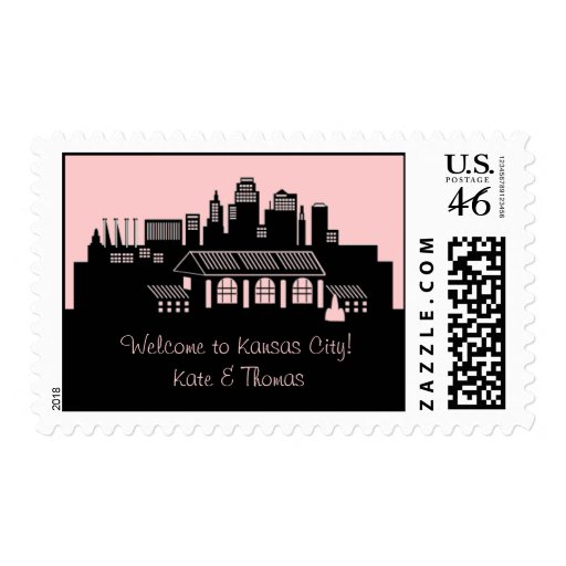 Kansas City, Missouri Skyline Postage Stamp Zazzle