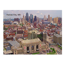 Kansas City, MO Skyline Memorial Liberty Area Post Card