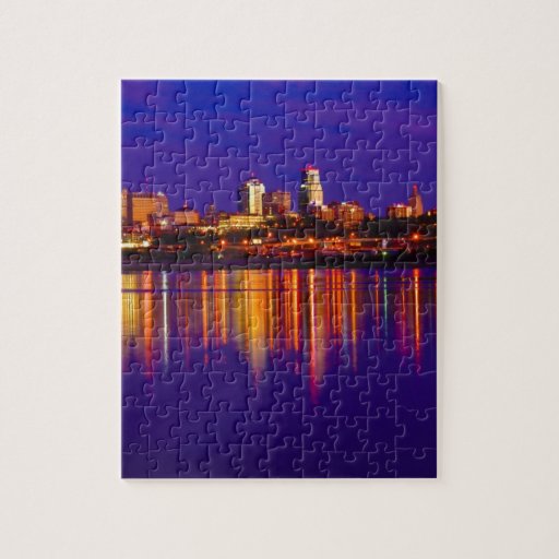 Kansas City Skyline Jigsaw Puzzle Zazzle