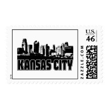 Kansas City Skyline Postage