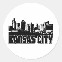 Kansas City Skyline Stickers
