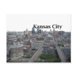 Kansas City Skyline with Kansas City in the Sky Post Card