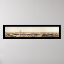 Kansas City StockYards Photo 1909 Print